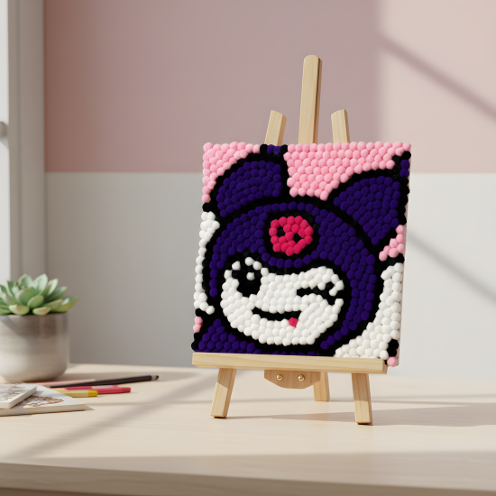 Pompom Ball Mosaic Art